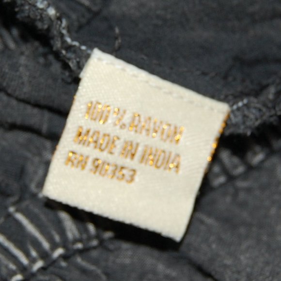 Rebellion Again, Size M, Rayon Crop Top, Strappy Back Off Shoulder, Gray - Picture 15 of 15